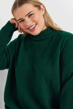 High Neck Seam Detail Jumper