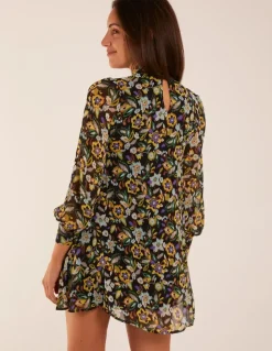 High Neck Swing Dress