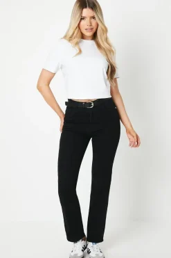 High Rise Comfort Stretch Straight Leg Jean