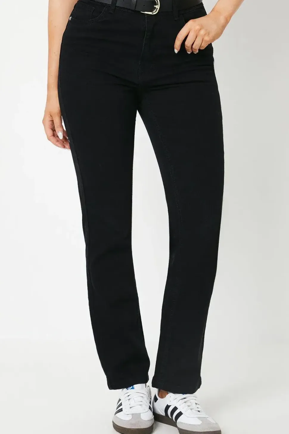High Rise Comfort Stretch Straight Leg Jean