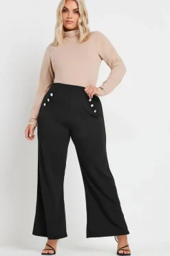 High Waisted Scuba Trousers