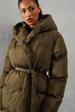 Hooded Longline Padded Coat