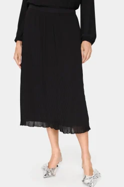 HoomaSZ Pleated A-line Fit Midi Skirt-