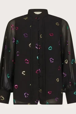 Hope Heart Sequin Blouse