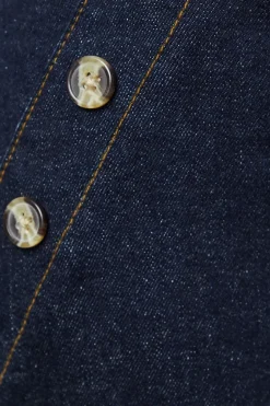 Horn Button Wide Leg Jean