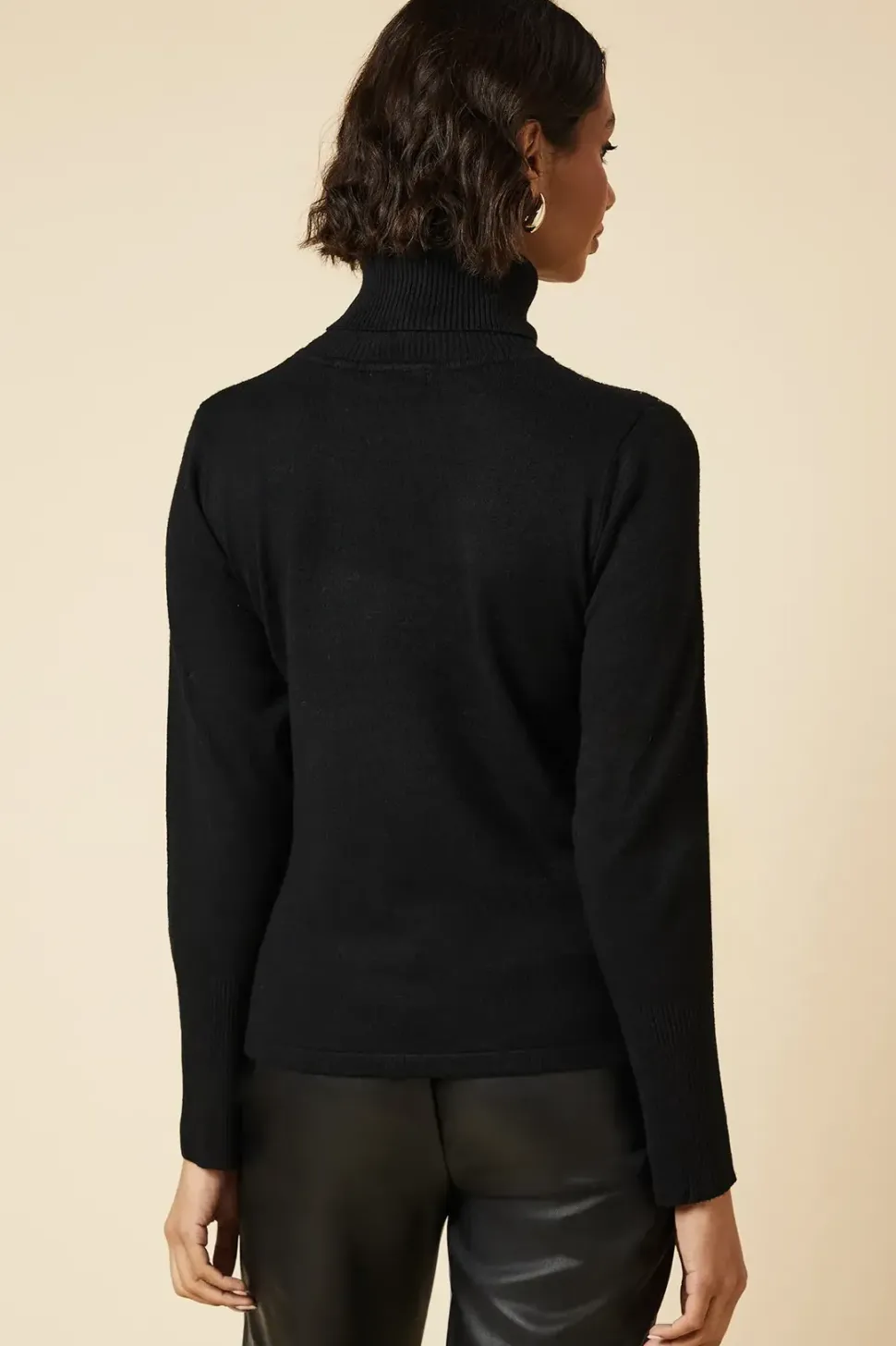 Hot Fix Detail Roll Neck Jumper