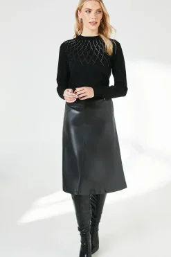 Hot Fix Neckline Design Jumper