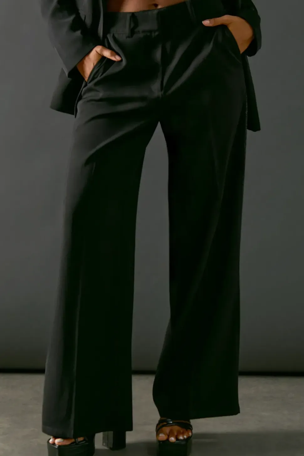 Hotfix Side Panel Wide Leg Tailored Trouser