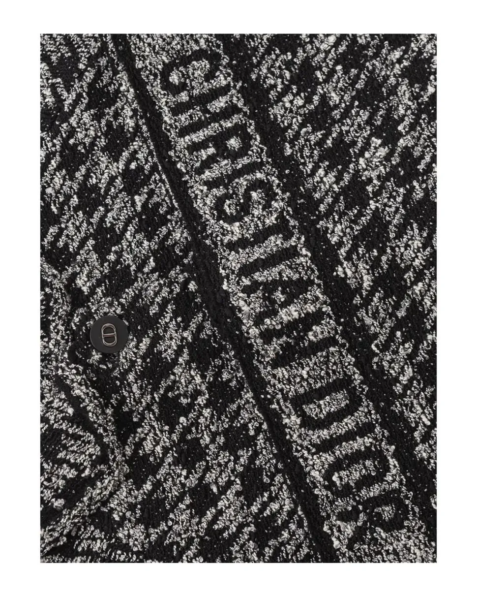 Houndstooth Short Sleeve Button Down Shirt