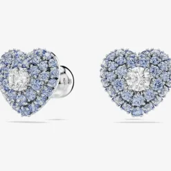 Hyperbola Rhodium Plated White Heart Bangle 5684385