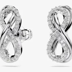 Hyperbola Rhodium Plated White Infinity Bracelet 5679664