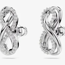 Hyperbola Rhodium Plated White Infinity Bracelet 5679664