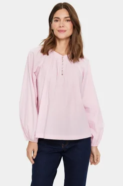 IbelSZ Loose Fit Round Neck Blouse-