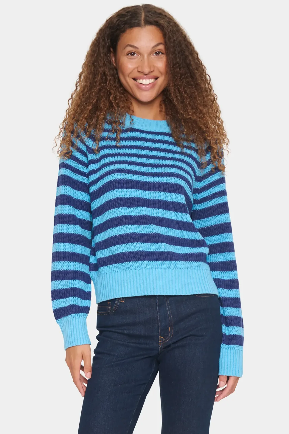 IbenmeiSZ Striped Regular Fit Pullover-Striped