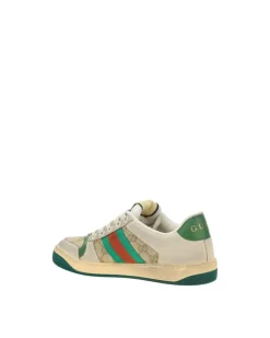 Iconic Monogram Lace-Up Sneakers with Contrasting Leather Patch
