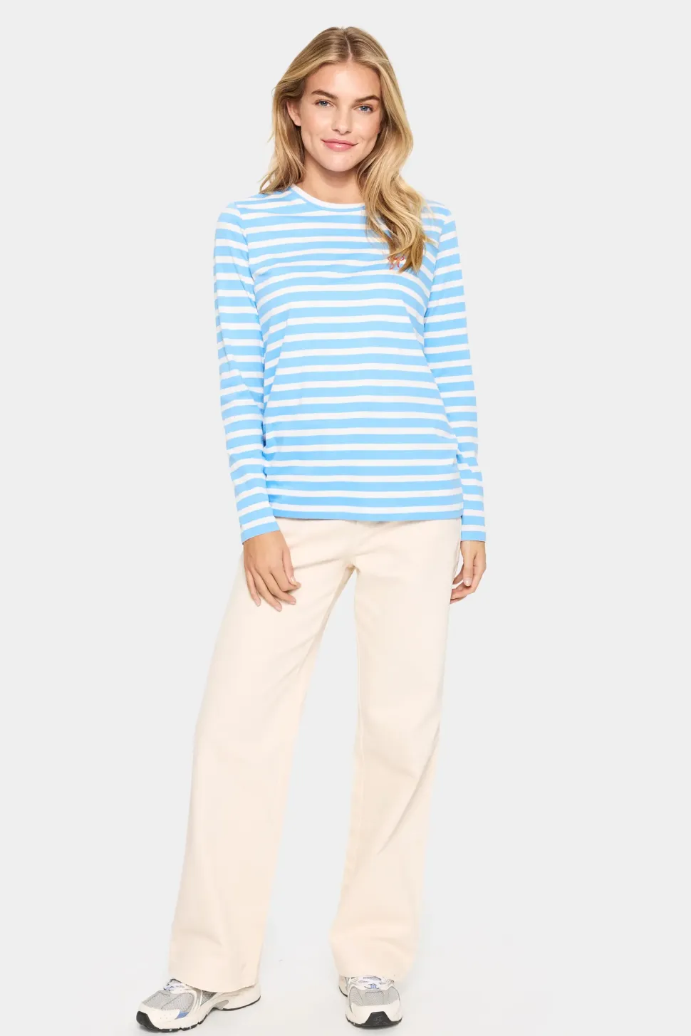 IdaliaSZ LS T-Shirt Long Sleeve T-shirt-Striped