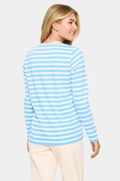 IdaliaSZ LS T-Shirt Long Sleeve T-shirt-Striped