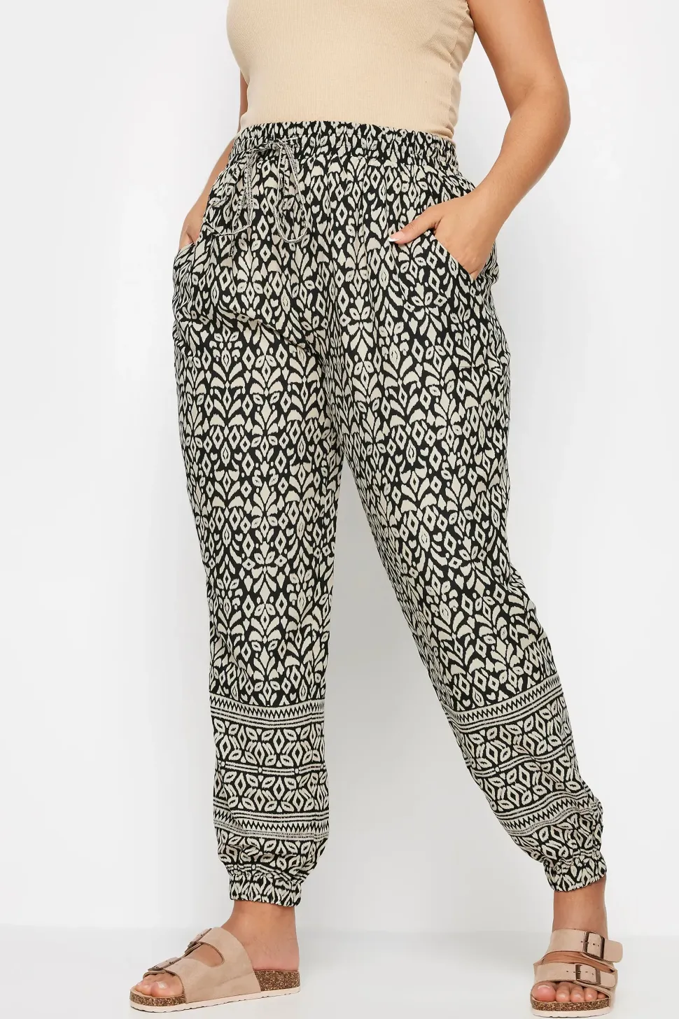 Ikat Print Joggers