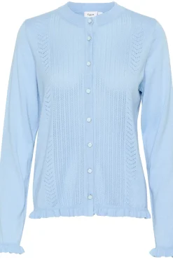 IlonaSZ Buttons Crew Neck Cardigan-