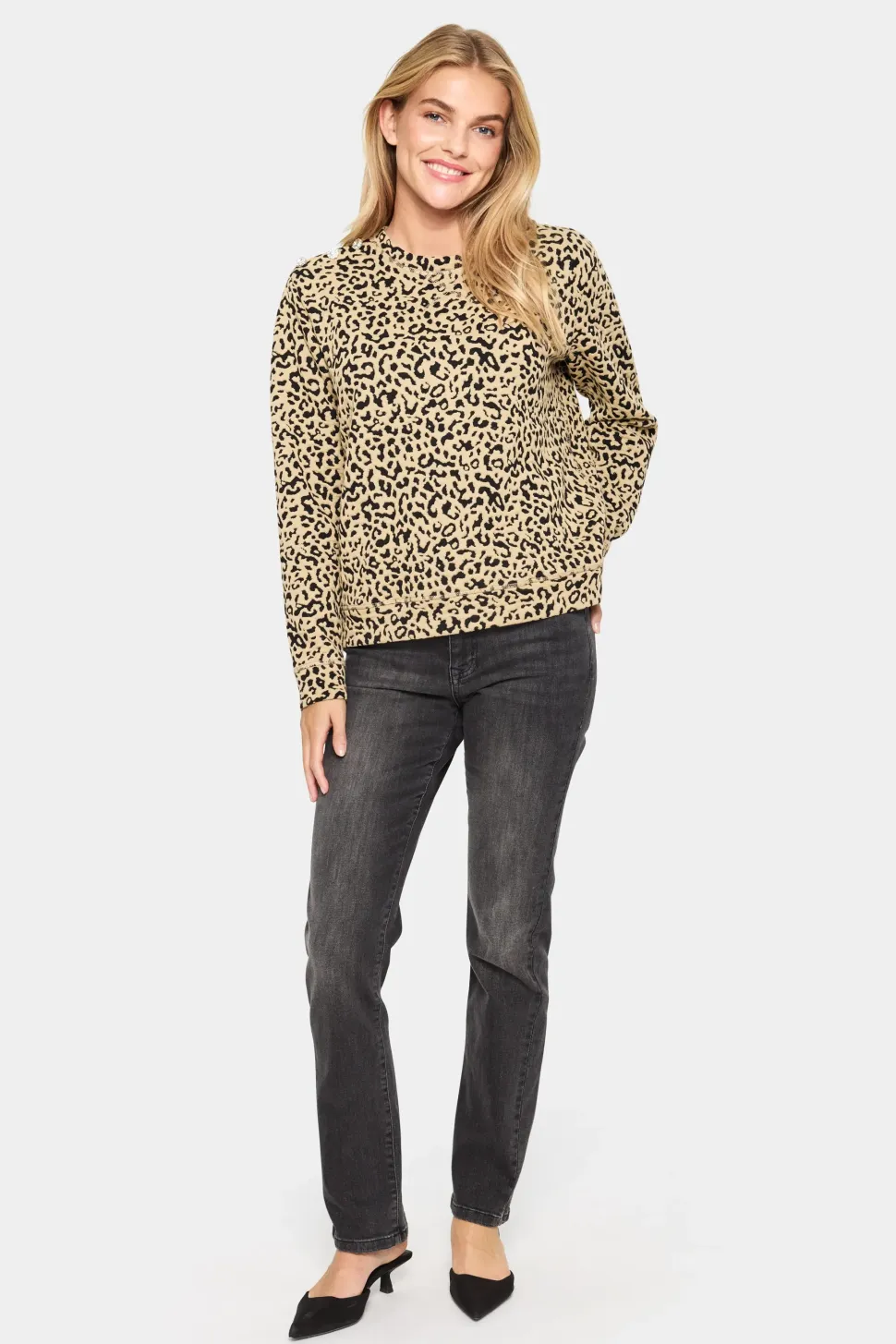 IlsabethSZ Leopard Print Sweatshirt-Leopard Print