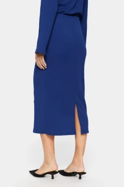 IlyssaSZ Elastic Waist Midi Skirt-Leopard Print