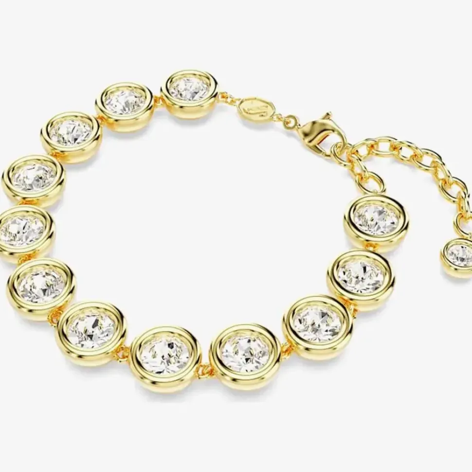 Imber Gold Plated White Crystal Bracelet 5682586