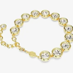 Imber Gold Plated White Crystal Bracelet 5682586