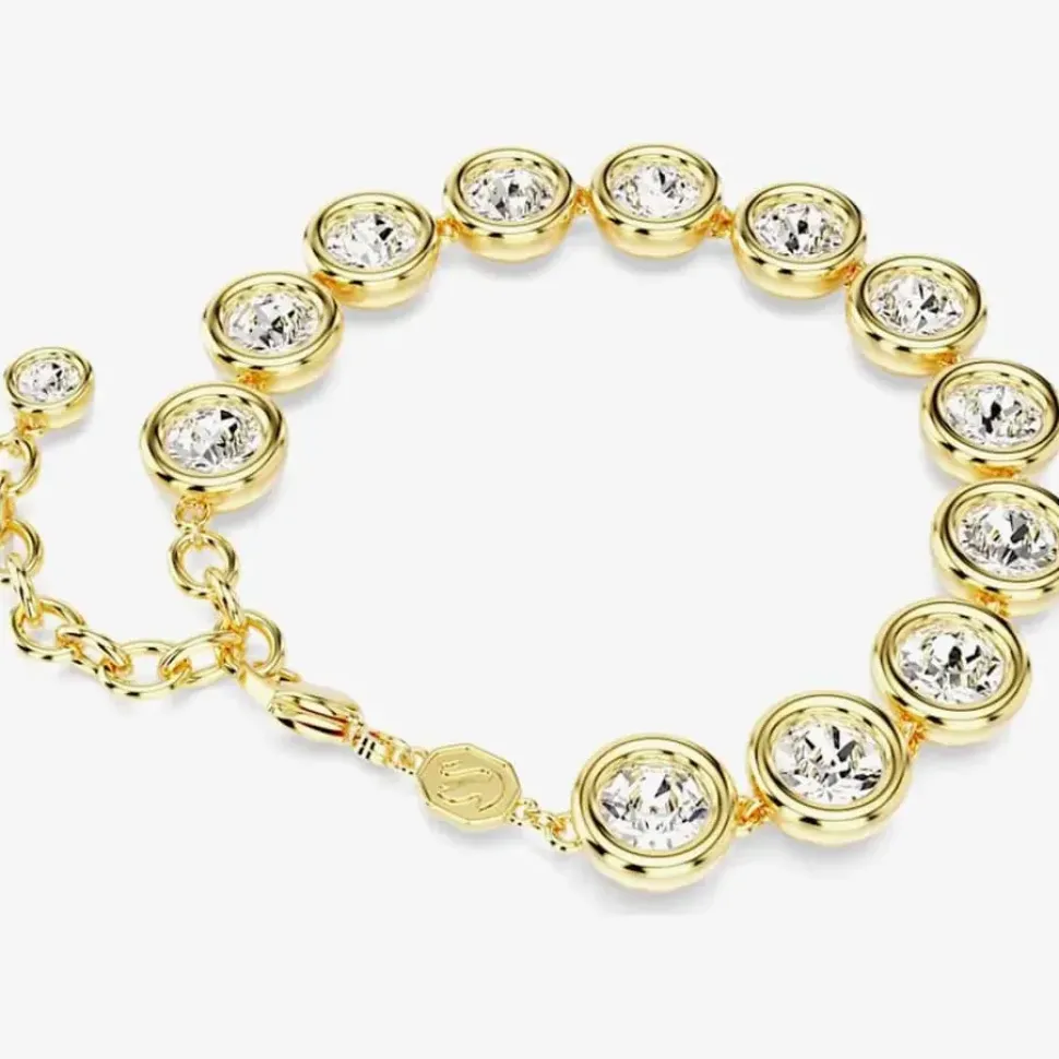 Imber Gold Plated White Crystal Bracelet 5682586