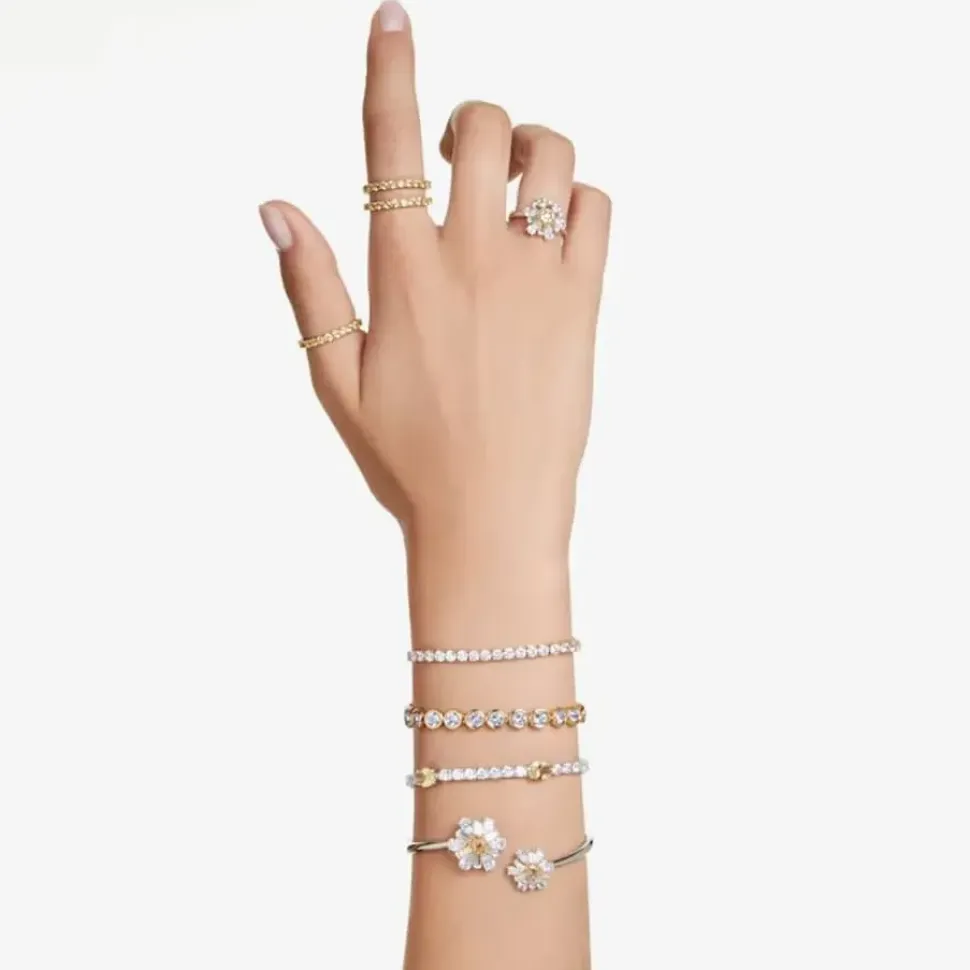 Imber Gold Plated White Crystal Bracelet 5682586