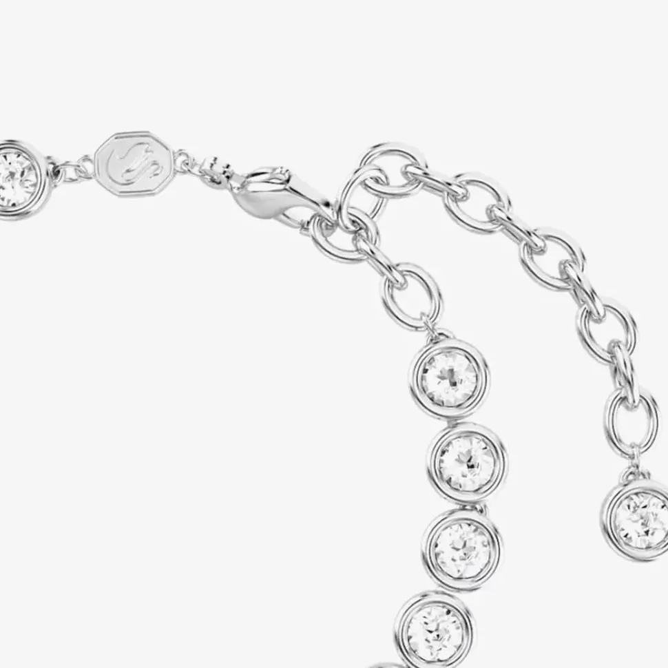 Imber Rhodium Plated White Crystal Tennis Bracelet 5682666