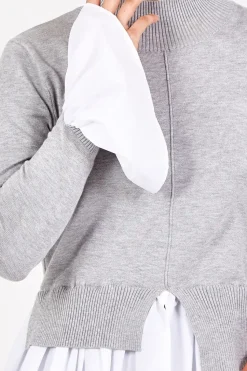 2 in 1 Cuff & Hem Shirt Jumper