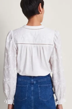 Indi Embroidered Sleeve Shirt