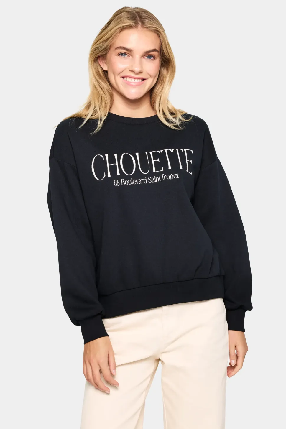 InezSZ Long Sleeve Printed Sweatshirt-