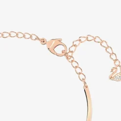 Infinity Heart Two Colour White Crystal Bangle 5518869 M