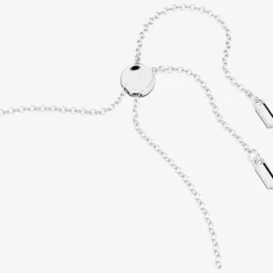 Infinity Heart White Crystal Toggle Bracelet  5524421 M