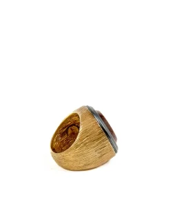 Intrecciato Wood Ring