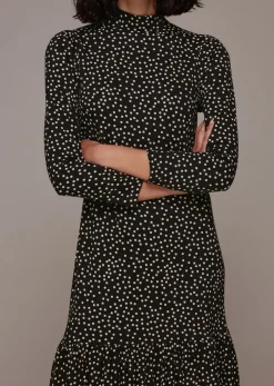 Irregular Spot Jersey Dress-