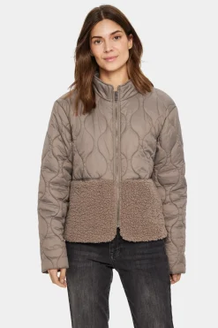IsodoraSZ Quilted Teddy Fabric Jacket-