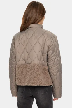 IsodoraSZ Quilted Teddy Fabric Jacket-