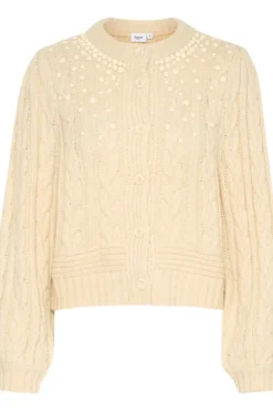 IvalaSZ Pearl Detail Knit Cardigan-