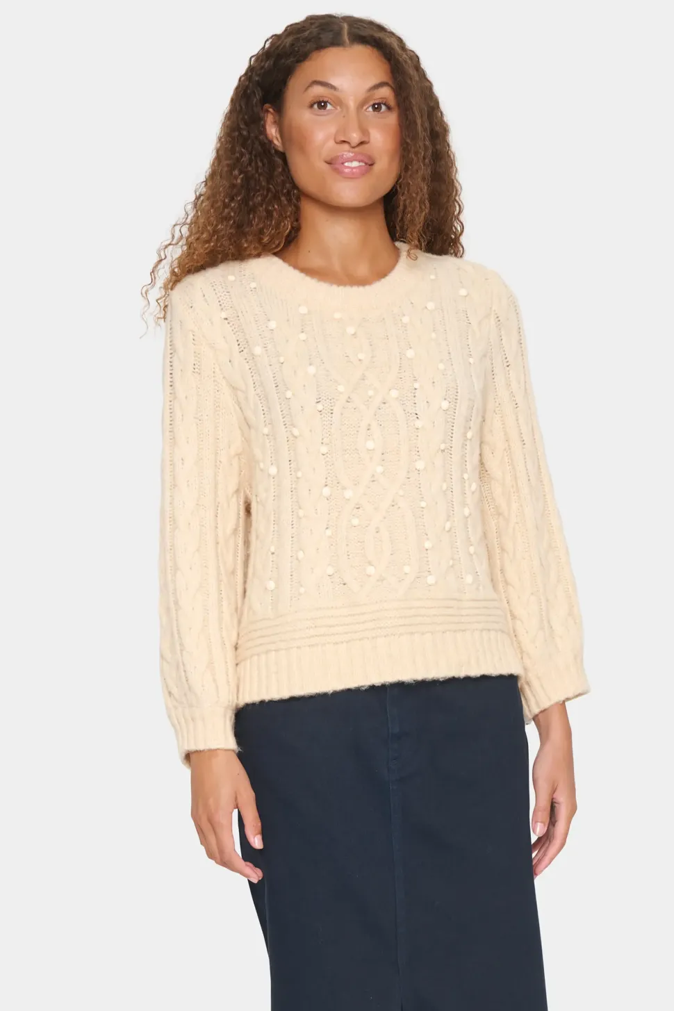 IvalaSZ Pearl Detail Pullover-