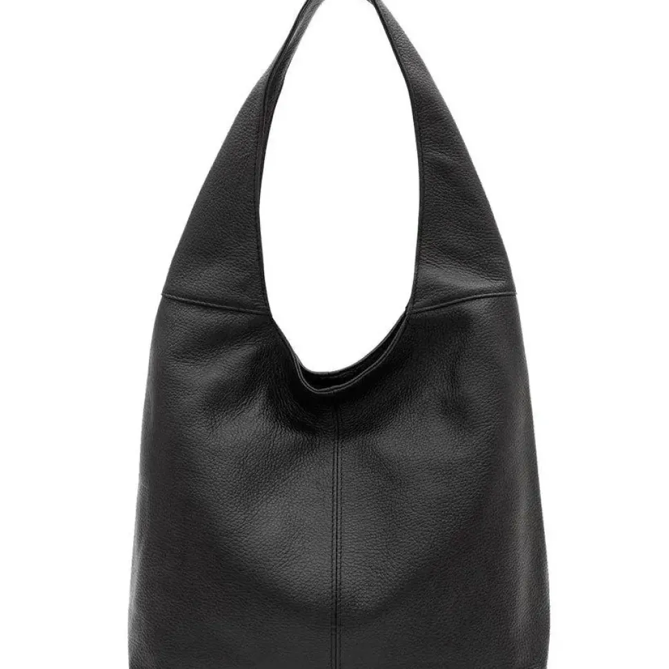 Ivory Leopard Print Leather Shoulder Hobo Bag