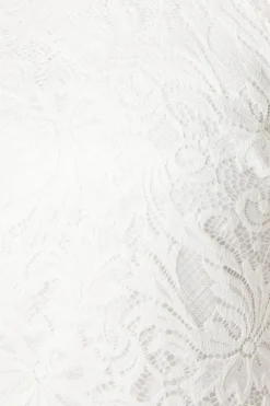 Ivory 3/4 Sleeve Lace Dress