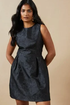 Jacquard Bell Mini Dress