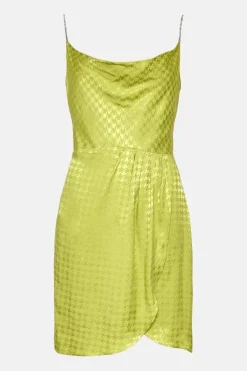 Jacquard Diamante Mini Dress