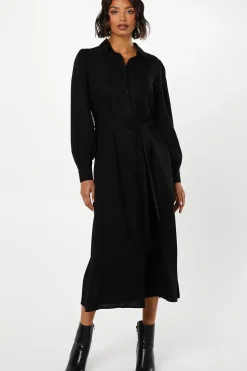 Jacquard Midi Shirt Dress