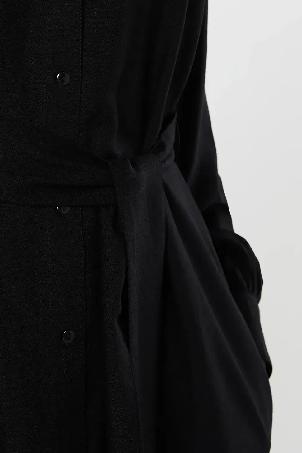 Jacquard Midi Shirt Dress