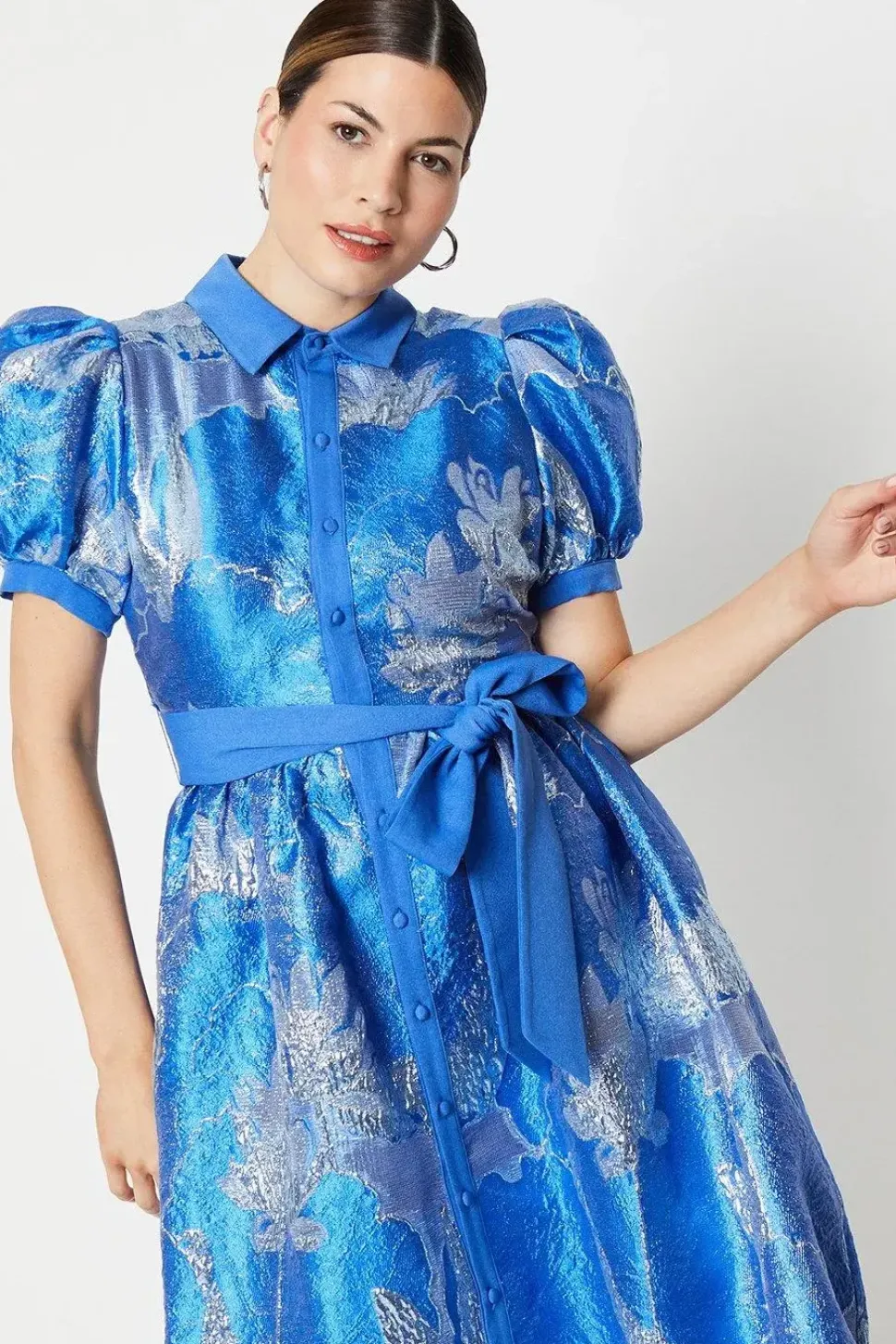 Jacquard Shirt Dress