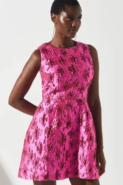 Jacquard Shirt Mini Dress