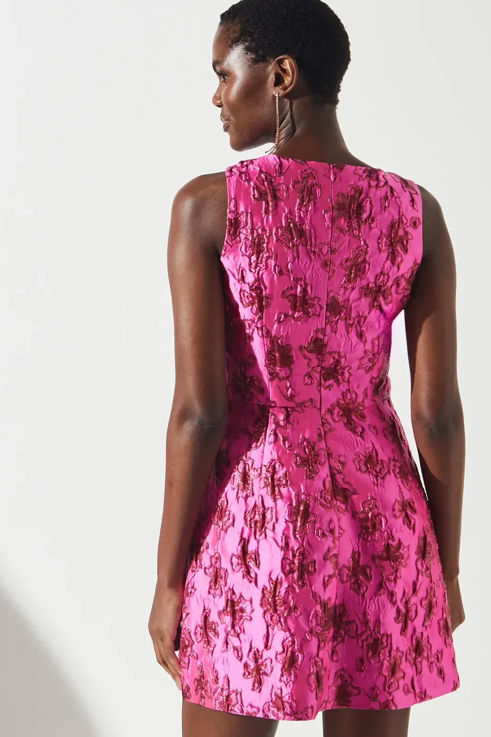 Jacquard Shirt Mini Dress